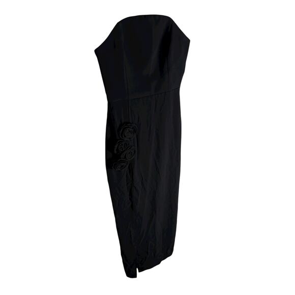 Amanda Uprichard Wolfe Gown Strapless Rose Embellished Formal Gala Party Prom SM - Picture 5 of 11